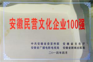 安徽民營(yíng)文化企業(yè)100強(qiáng)