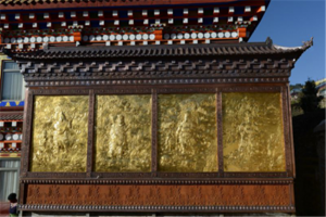 四川甘孜-四大天王影壁